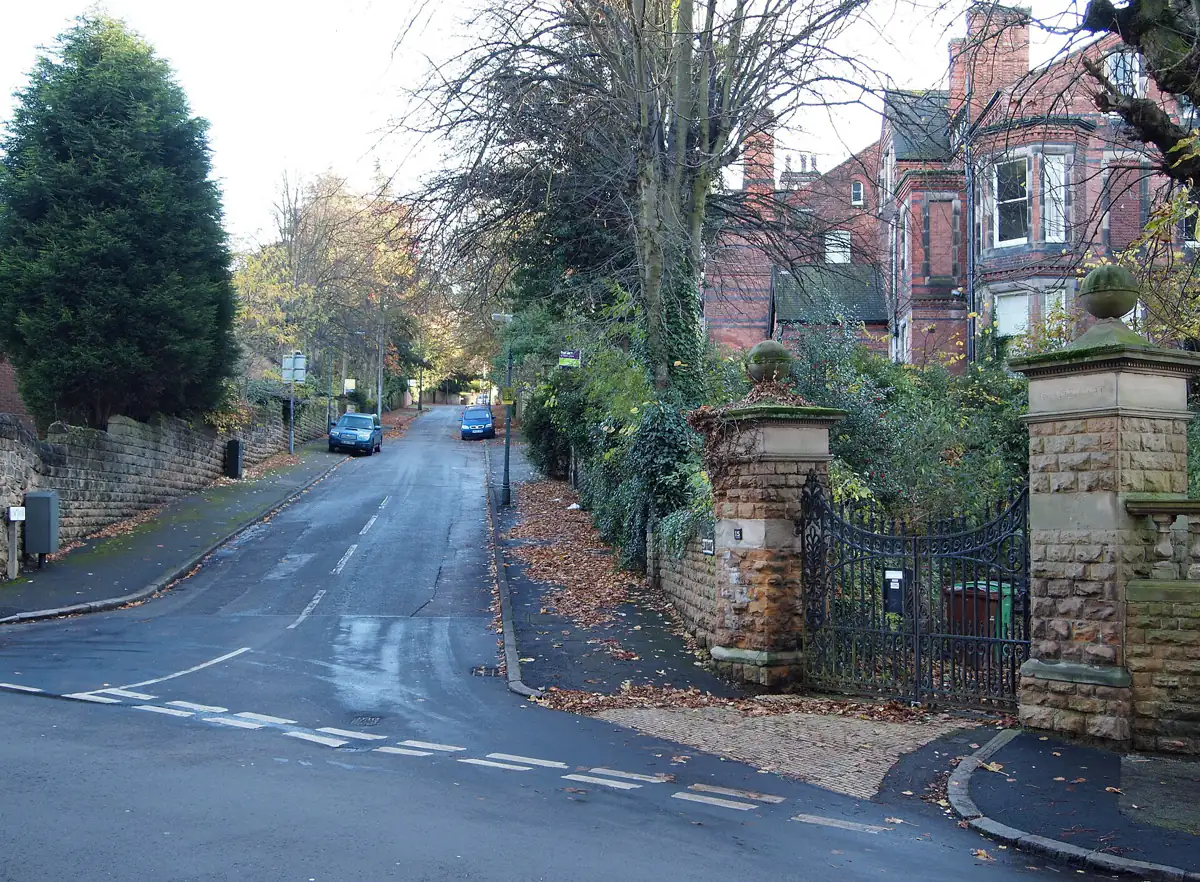 East Lodge at the entrance to the Park Estate in Nottingham